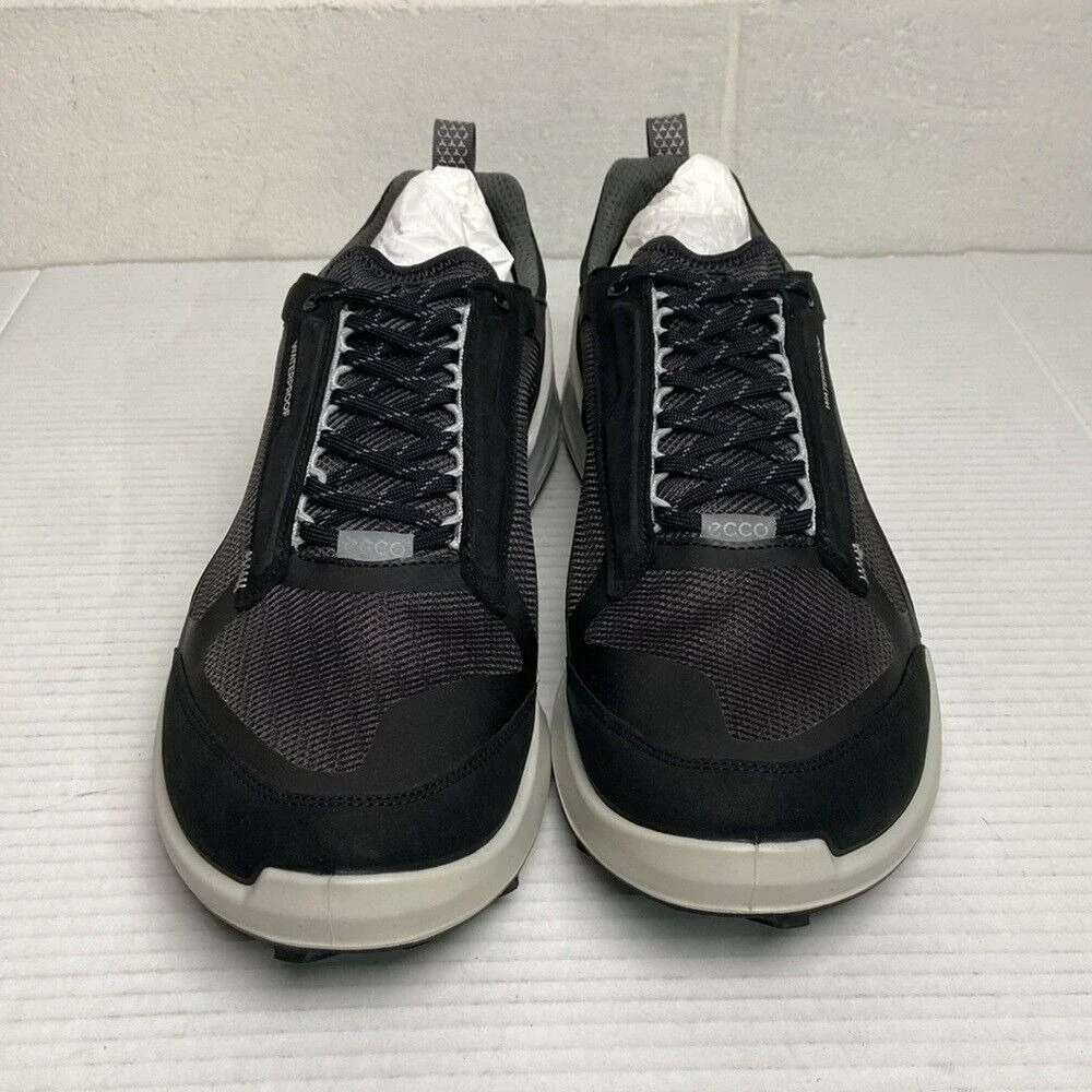 NIB ECCO Biom 2.1 X Mountain Men's Nubuck Waterproof Outdoor Sneaker‎ EU46 Black